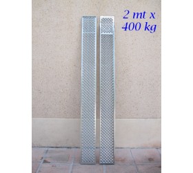 Rampe in Alluminio dritte 2 mt - 400 kg