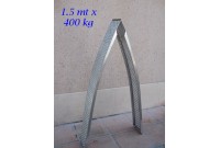 Rampe in Alluminio curve 1.5 mt - 400 kg