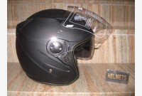 Casco Demi-Jet con visiera parasole - Nero Opaco -