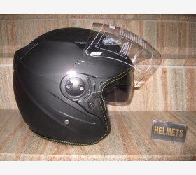 Casco Demi-Jet con visiera parasole - Nero Opaco -