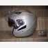 Casco Demi-Jet con visiera parasole - Argento  - 