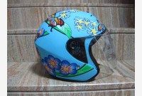 Casco Demi-Jet SPRING - Azzurro Opaco - 