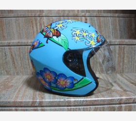 Casco Demi-Jet SPRING - Azzurro Opaco - 