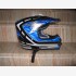 Casco Cross - Blu Metallizzato -