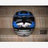 Casco Cross - Blu Metallizzato -