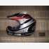 Casco Cross - Argento/Rosso - 