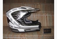 Casco Cross - Bianco Metallizzato - 